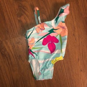 Hawaiian print swimsuit